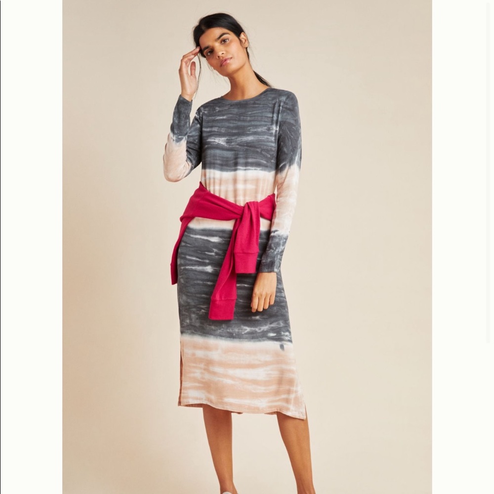 Tie dye midi dress